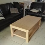 eiken salontafel wit geolied