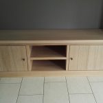 eiken tvmeubel wit geolied
