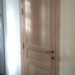 eiken deur met 3 panelen