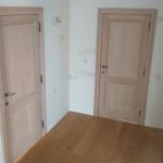 eiken deur met 2 panelen
