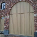 eiken dubbel opendraaiende poort
